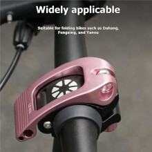 Bicycle Vertical Tube Gland Clip Folding Bike Tube Quick-Release Clamp for DAHON P8 Fnhon Tern Silver