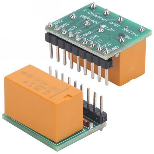 5 Pack  1 Channel 12V  DPDT Relay Module, Relay for  PCB Board for  Raspberry Pi 2