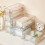 Pull-Out Storage Box Transparent Desktop Organizer for Stationery and Face Masks Multi-Functional Home Medium 3