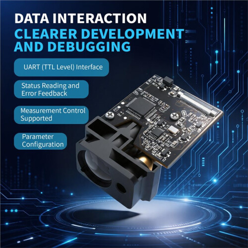 120m Laser Ranging Module,Infrared Ranging Sensor Module,TTL-UART Serial Communication,Error-Feedback,Industrial Ranging 1