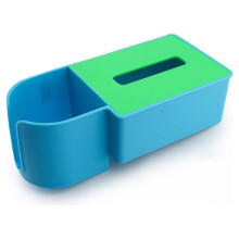 Scatola Portaoggetti da Tavolo di Capacità per Macchina da Cucire, Organizer Multi-Scomparto per Fazzoletti, Acqua, Bicchiere, Forbici B