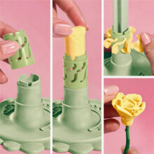 9 Formhülsen Modulares Tonblüten-Werkzeug DIY Tonblumen-Herstellungswerkzeug für Polymer- und Modelliermasse, Handgefertigt Aus Ton