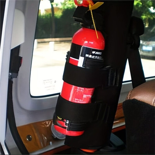 2pcs Roll Bar Fire Extinguisher Holder - Adjustable Mount Strap Car Accessories Fixed Belt
