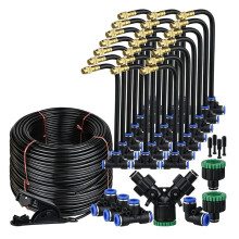 8mm Misting Cooling System 360 Free-Bend Adjustable Nozzle Atomizer Sprayer Outdoor Garden Irrigation Watering
