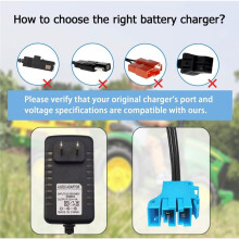 12V Battery Charger for Peg Perego Ride- Toys for 12v Peg Perego Batteries,for XUV RZR 900 Powered US Plug