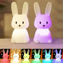 Silicone LED Night Light with Touch Sensor Cute Animal Table Lamp for Bedroom Decor Gift for Kids Baby Child Home
