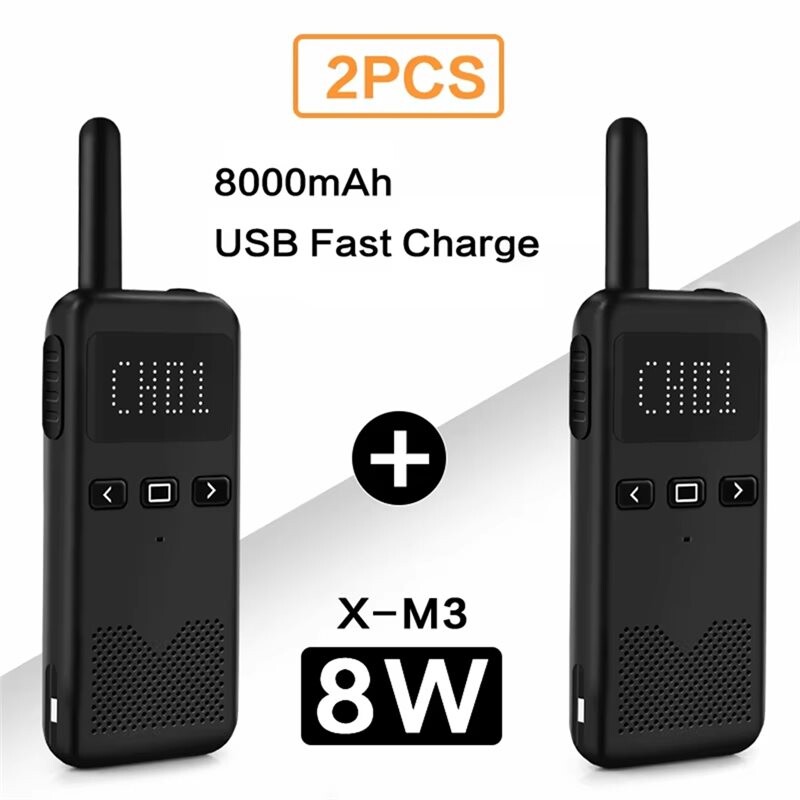 2 Pack KSX30-M3 Walkie Talkies, UHF 400-470MHz Long Range Two-Way Radio ...