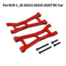 Kit de Braço de Controle Inferior Traseiro para Upgrade de Carro RC para MJX 1/16 16213 16218 16207 - Acessórios de Upgrade para Carro RC - Vermelho