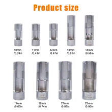 3/8" 1/2" Injector Fuel Socket Wrench Set 10-22mm for Thermo Switches,Fastener Bent Pipes,EGT Sensor,Ect