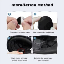 Wireless Helmet Speaker 50 Hours Battery Life Motorcycle Helmet Headset for Outdoor Sports Skiing Climbing