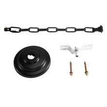 Kit de Montage de Chaîne de Plafond pour Lustre, Chaîne de Luminaire avec Kit de Auvent pour Suspendre la Lumière, Lustre