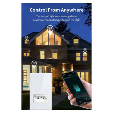 Tuya WiFi Light with Touch Wall Life APP Remote Control for Alexa Home B BR Plug