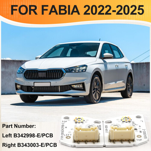 1Pair Headlight DRL Light Source LED Module Boards for  Fabia 2022-2025 B342998-E/PCB B343003-E/PCB 2