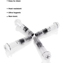 12 Pack 1ml Borosilicate Glass Luer Pet Food Measuring Tool Reusable Glass Measuring Tool for Art  Thick Liquid