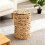 Woven Trash Can, Gourd Grass Basket, Rustic Home Decor Bin, Decorative Garbage Container with Lid, for Home 5