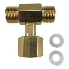CO2 Cylinder Tanks Adapter Converter Tees Adapter CO2 Tanks Bottle Tees Fitting 3 Way Connector Sodas Cylinder Converter