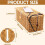 Cable Management Box Handmade Rattan Cable Organizer Cord Basket with Lock, Large Ventilated Storage 6