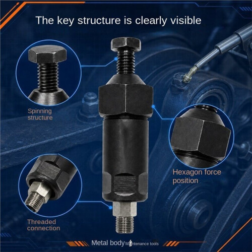 Heavy-Duty Grease Fitting Cleaner Tool Clear Blocked Lubrication Lines Grease Fitting Unclogging Tool with 2 Adapter 1