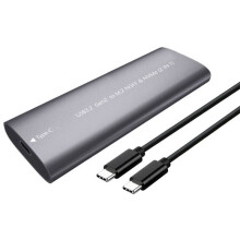 Obudowa M.2 NVMe NGFF SSD 10Gbps Skrzynka HDD M.2 do Zewnętrznej Obudowy SSD USB 3.2 Type-C dla 2230/2242/2260/2280 Szara