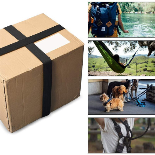 Cinghie In Nylon Nero da 10M per Cucito DIY, Collari per Cani e Manici per Borse 1