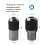 2Pcs Adjustable Tap Socket 3/8" for 6-1/4" & 1/4"-1/2" Taps Low Profile Threading for Hand Ratchets and Wrenches 6