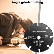2PCS 76MM Cut-Off Wheel Circular Resin Saw Blade Angle Grinder Cutting Disc for Metal Iron Copper Wood Cutting Saw