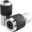 2Pcs Adjustable Tap Socket 3/8" for 6-1/4" & 1/4"-1/2" Taps Low Profile Threading for Hand Ratchets and Wrenches 5