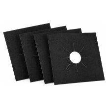 Revestimientos Reutilizables para Quemadores Estufa Gas 10,6 X 10,6 PuLgadas, Cubiertas Recortables para Quemadores, Antiadherentes, Reutilizables,