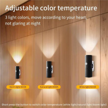 Motion Sensor LED Wall Light Dual  Spotlight, Magnetic Night Light for Bedroom, Closet, Garden, Room Decor A