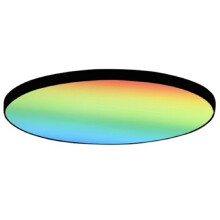 Luminaires de Plafond Intelligents Zigbee 3.0 24W Lampe de Plafond LED RGBCW Fonctionne avec Alexa ContrĂ´le Vocal APP Dimming Noir