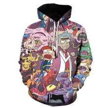 (Style C,5XL)Rick And Morty3d Digital Printed Hoodie Hooded Men Fashion Clothing Leisure