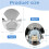 2PCS WR55X11132 LED Light Assembly Refrigerator LED Light for GE Refrigerator Replace Part 7