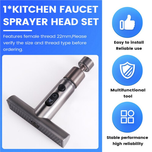 Kitchen Faucet  Replacement with 3 Modes Pull Down,Female Thread 22mm Kitchen Faucet ,Sink-Sprayer Replacement A 1