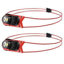 2 Stück Outdoor LED-Sensor-Frontscheinwerfer Intelligenter Schwenksensor-Frontscheinwerfer Tragbares Nachtfischlicht