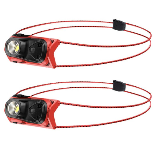 2 Stück Outdoor LED-Sensor-Frontscheinwerfer Intelligenter Schwenksensor-Frontscheinwerfer  Tragbares Nachtfischlicht