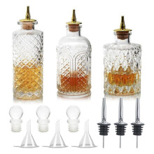 Bitters Bottle for Cocktails - Glass Dasher Bottles with Dash Tops, Great for Bartender,Home Bar