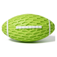 Aggressive Chew Toys for Dogs – 2-Piece Rugby Toys with Bite & Sound (Small)