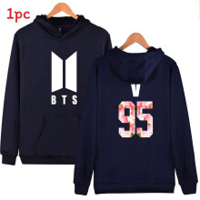 (Blue95V,M)Bts Hoodies Bangtan Boys Jung Kook Jimin J Hope V Suga Jin Sweatshirts Pullover