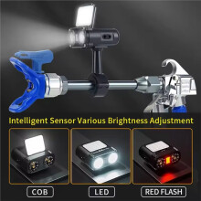 Airless-Spritzpistole LED-Zusatzlicht mit Intelligentem Sensor für Farbsprühgerät, 12/16/18/22 mm Stange für Airless-Spritzwerkzeug