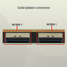 PCIe 4.0 X16 to Dual MCIO X8 Bifurcation Splitter Card PCIe to MCIO Adapter for GPU AI Training VFX Render Workstation