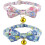 Cat Collar with Copper Bell 2-Pack – Soft Cotton Bow Tie Collars with Quick-Release Buckle 1