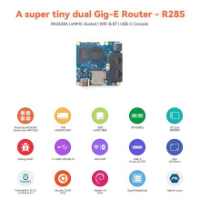 Dla Płytki Rozwojowej dla Nanopi R28S 1GB RAM RK3528 z Podwójnymi Portami Ethernet Gigabit Wspiera EMMC/WiFi/