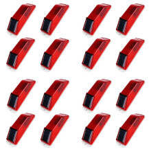 Solar Warning Lights, Bright Solar Strobe Lamp Magnetic Base, Waterproof LED Beacon Safety Light Outdoor 16 Pack Red