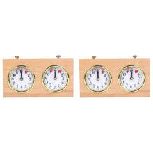 2X Chess Clock Game Timer - International Analogue I-GO Count Count Down Timer, No Battery Needed
