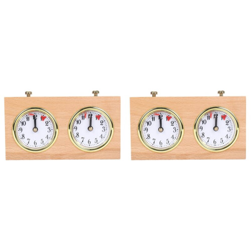 2X Chess Clock Game Timer - International Analogue I-GO Count  Count Down Timer, No Battery Needed