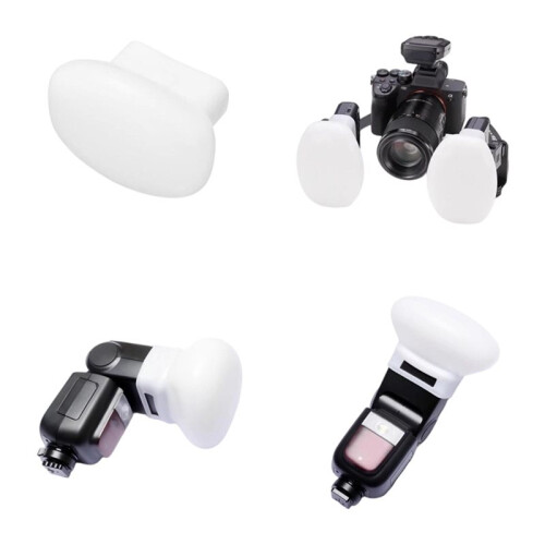R20 Flash Collapsible Diffusion Dome Diffuser Silicone Soft  Diffuser for  V480/TT520III/V860III/Yongnuo 2