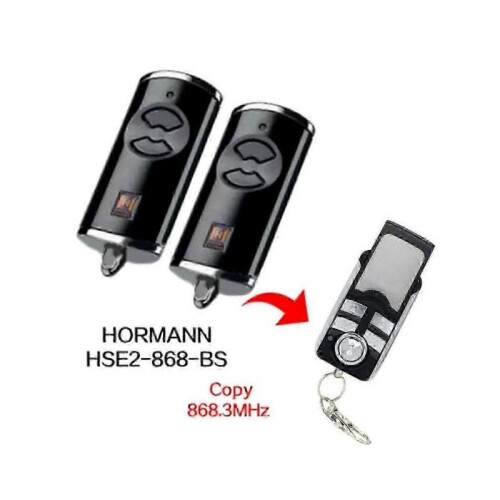HORMANN BS HSE2-868-BS 868MHz Garage Door Remote Controls 2 Pack