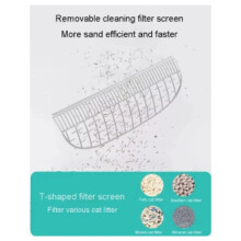 Kattlåda Avtagbart Filter för Tonepie Ti PRO TI+ Katttoalett Skärmfiltar Husdjursbäddstillbehör