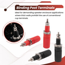SODIAL(R) 4 Pcs Metal Body 4mm Female Banana Socket 7mm Thread Binding Post Terminals