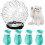 Transparent Cat Grooming Muzzle – Breathable Safety Grooming Mask Set 2